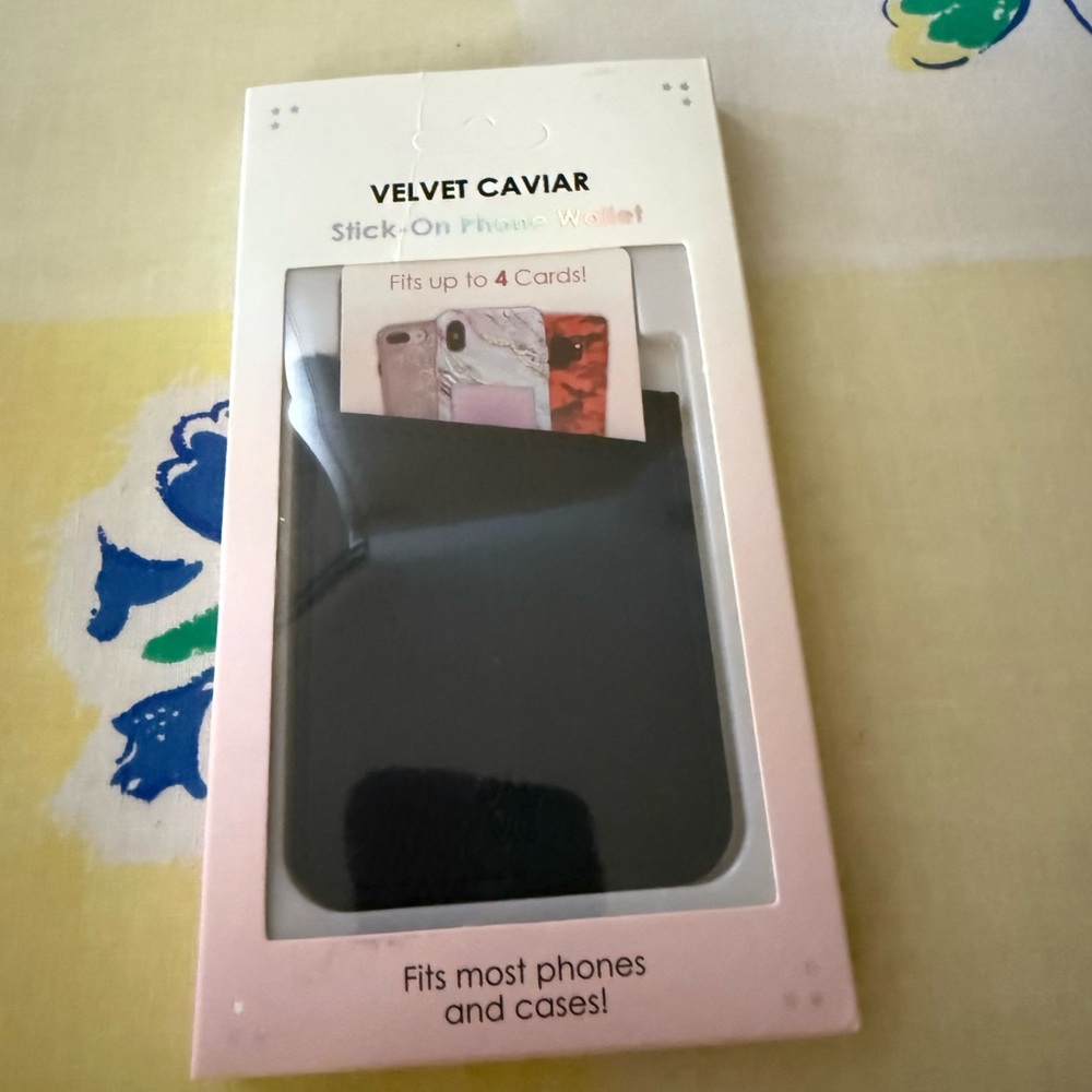 Velvet Caviar Black Stick-On Phone Wallet